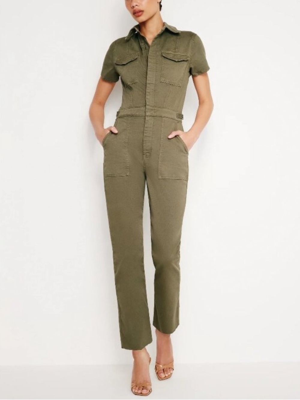 NWT Good American Fit for Success
Jumpsuit - Fatigue Green Size XS - Picture 1 of 5